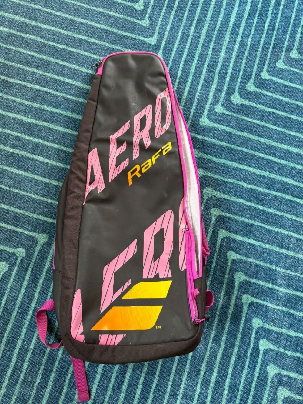 BABOLAT AERO RAFA TENNIS RACKET BACKPACK BLACK/PINK/ORANGE